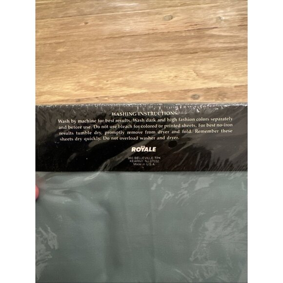 Vintage Royale Percale NO-IRON Cotton Blend 3 PCS Twin Sheet Set NEW - Picture 5 of 9